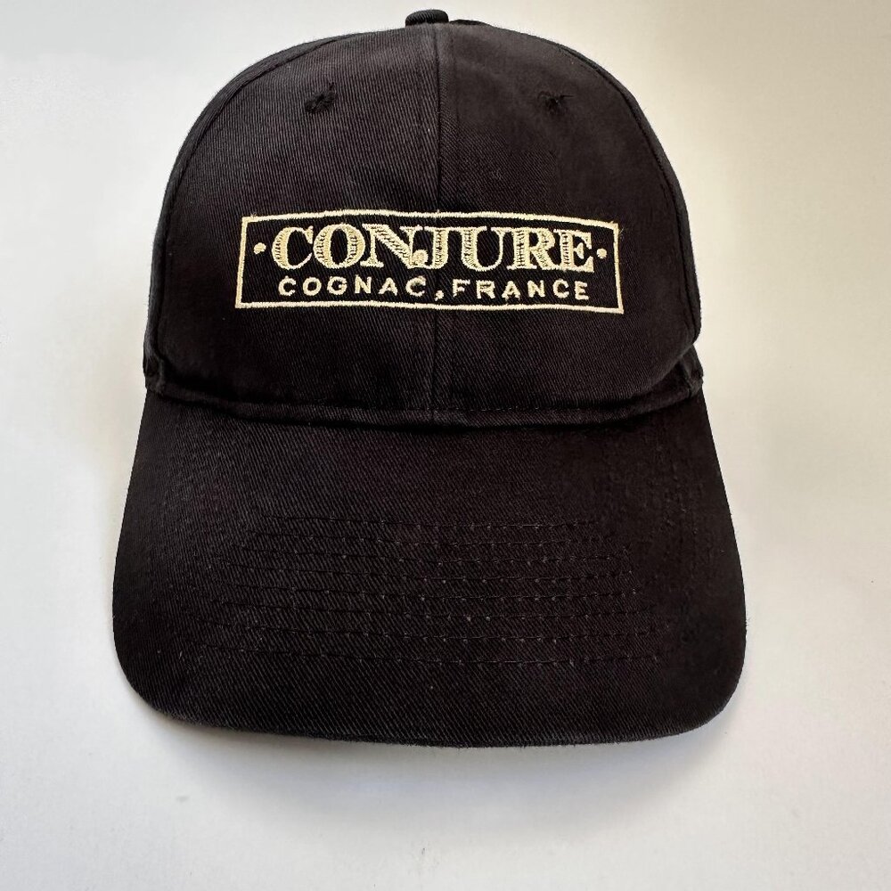 Conjure Cognac France Baseball Cap KC Embroidery Hat Adjustable Strap Back Black